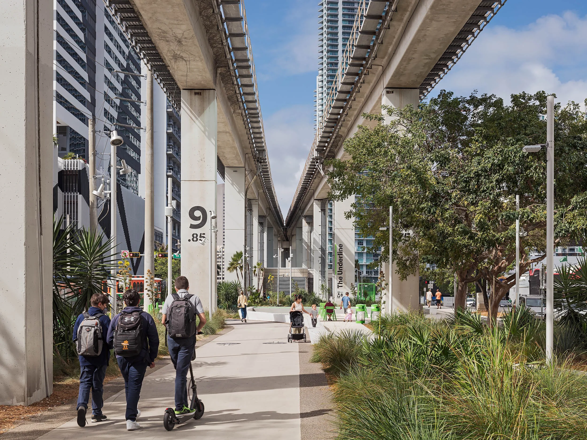 The Underline, o parque linear sob o metromover